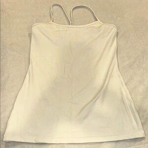 Lululemon White Tank Top with Thin Straps Size 6
